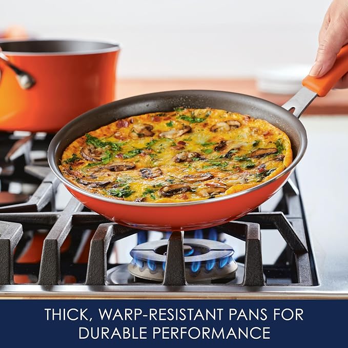 Rachael Ray Cook + Create Nonstick Cookware Frying Pan/Skillet, Fry Pan - Image 4