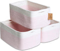 NaturalCozy 13.5”x8.5”x5.5” Rectangle Storage Baskets by NaturalCozy