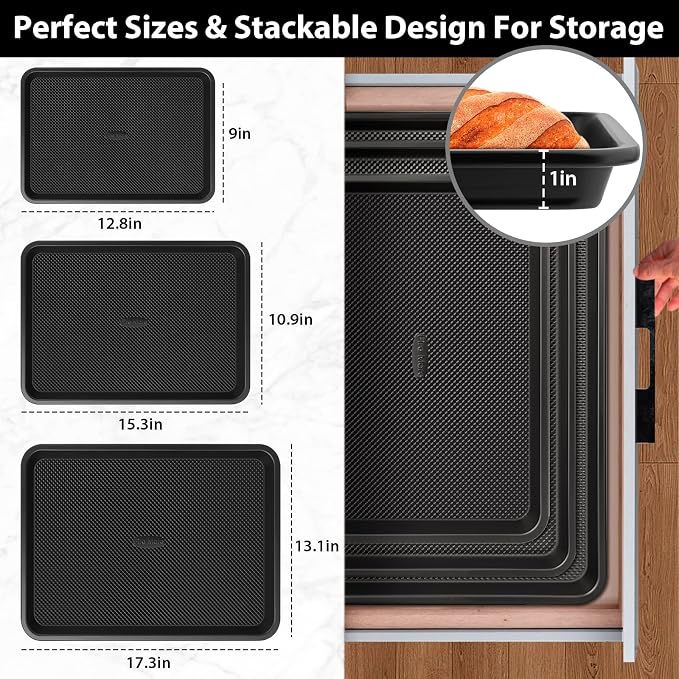 Nonstick Cookie Sheets for Baking - Image 4