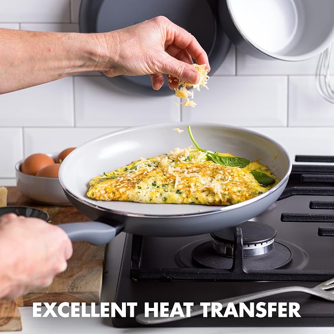 GreenPan Dover Healthy Ceramic Nonstick, Dishwasher Safe, Comfort Grip Handle - Image 4