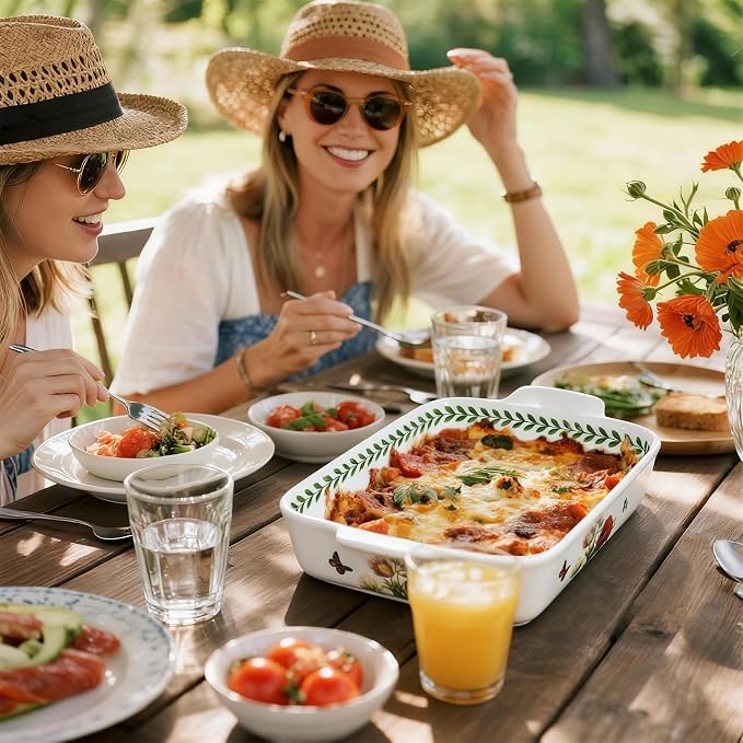 ACMLIFE Ceramic Casserole Dish Set, Ceramic Baking Dish - Image 8
