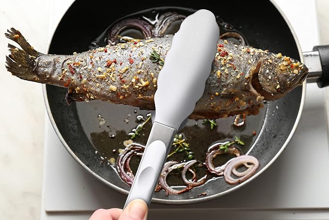 2 Pack Silicone Kitchen Tongs – 9" & 12" Set, Heat Resistant up to 500°F - Image 8
