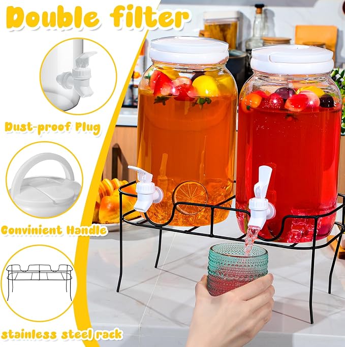 Tanlade 2 Pcs Plastic Drink Dispenser - Image 5