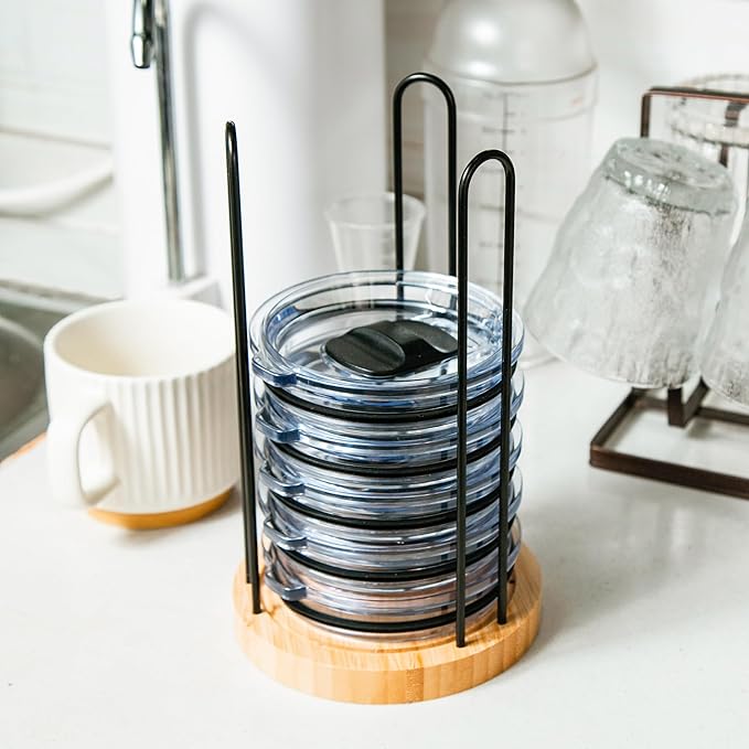 2PC Tumbler Lid Organizer, Detachable Cup Lid Organizer - Image 3