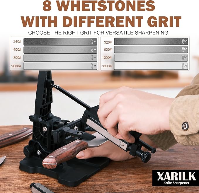 Portable Folding Adjustable Knife Sharpener – Includes 2 Diamond Sharpening - Image 3