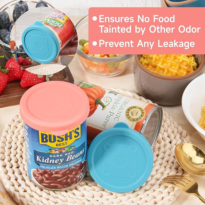 2PCs 3.0-inch Silicone Can Lids - Image 5