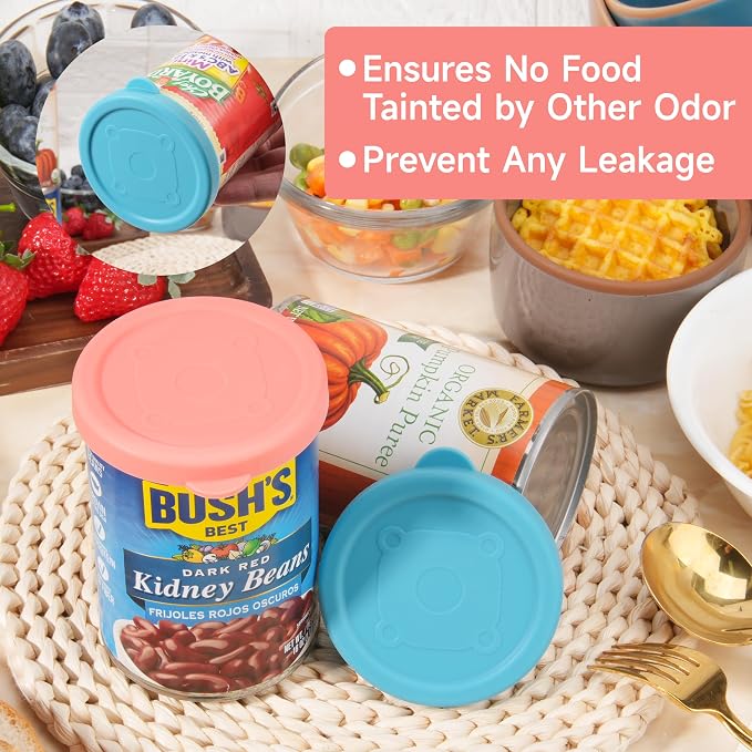 4PCs 3-inch/7.5cm Silicone Can Lids - Image 5