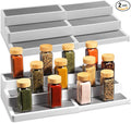 Oizeir Plastic 3-Tier Expandable Spice Rack, Adjustable Length, Stability by Oizeir