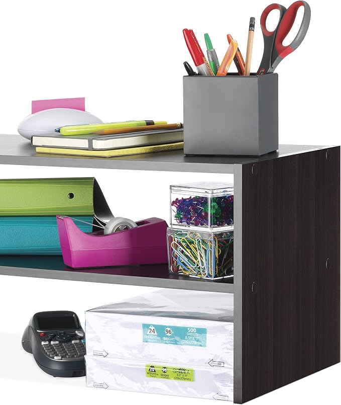 Whitmor Wood Stackable 2-Shelf Shoe Rack, 24 INCH - Image 6
