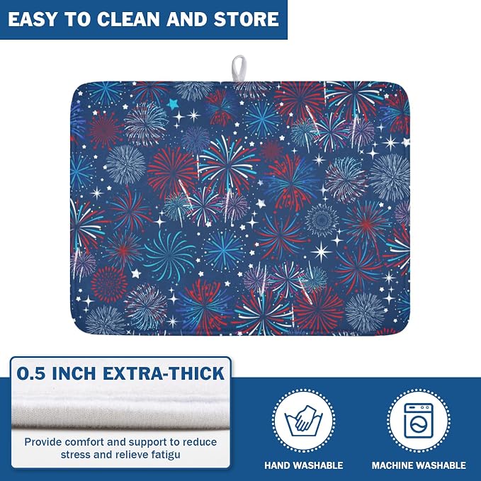 4th of July Patriotic Dish Drying Mat - Image 5
