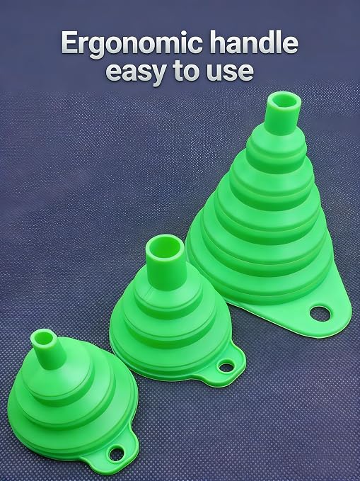 6pcs Kitchen Funnels for Filling Bottles, Small/Medium/Large Food Grade - Image 6