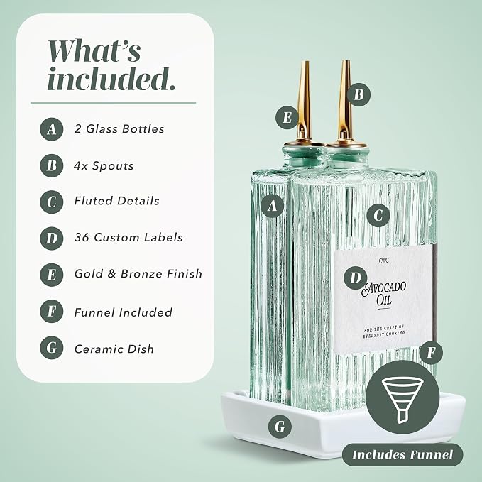 COOK WITH COLOR Olive Oil Dispenser Bottle - Image 3