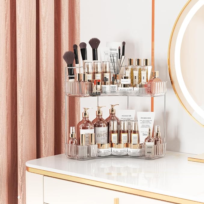 Asayuee 2-Tier Corner Bathroom Counter Organizer - Image 4
