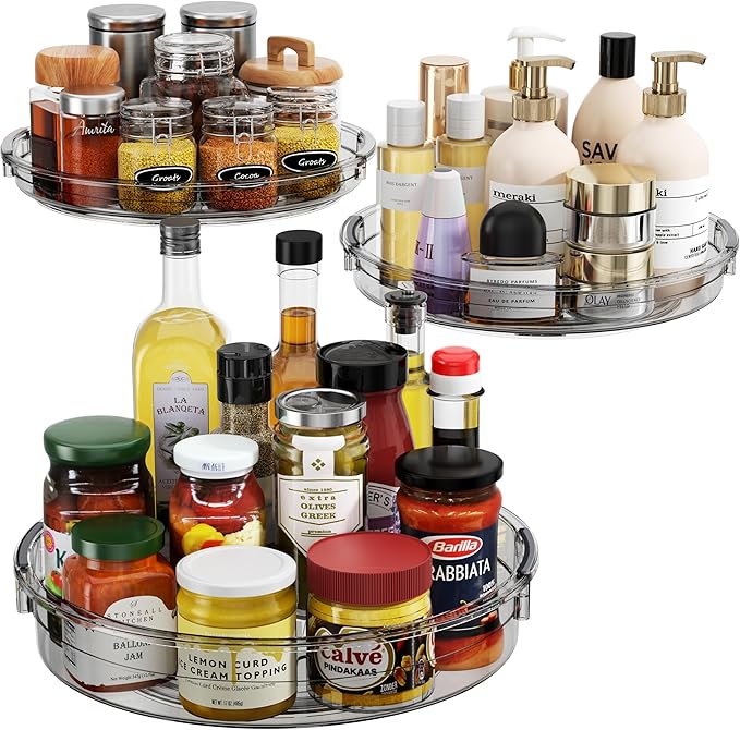LAMU 3 Pack Lazy Susan Organizer Turntable by YourHome-OrganizationHelper