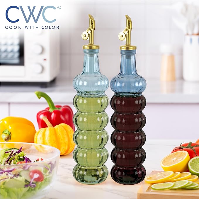 COOK WITH COLOR Glass Olive Oil Bottle Dispenser - Image 4
