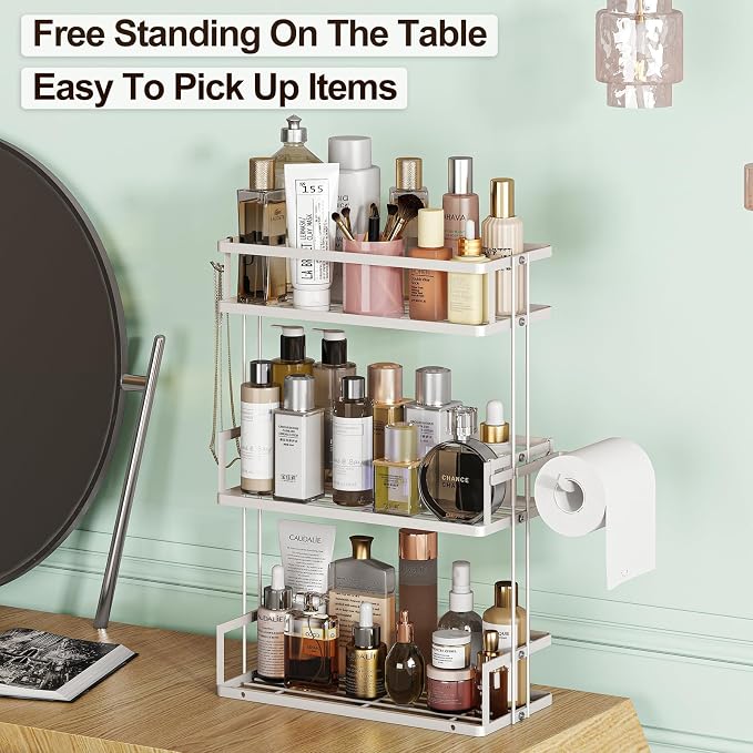 Godboat Bathroom Organizers and Storage, 3-Tier Over The Toilet Storage - Image 5