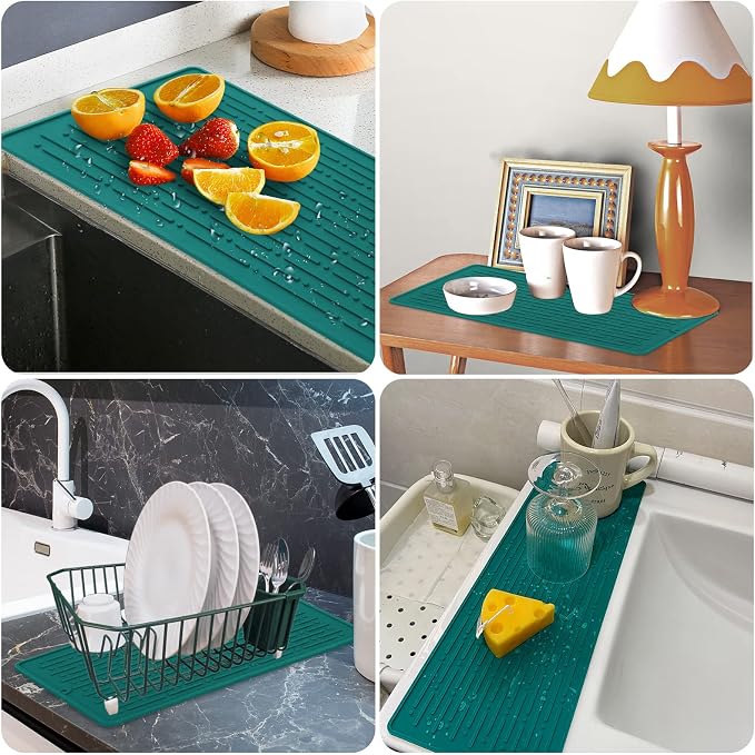 GeeRic Dish Drying Mats, Heat-resistant Silicone Mat - Image 6
