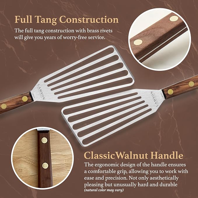 Lamson Metal Spatula Slotted Turner - Image 5