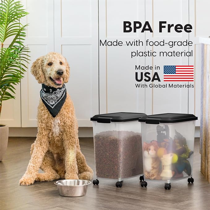 IRIS USA Dog Food Storage Container, 2 Pack, Airtight Seal - Image 8