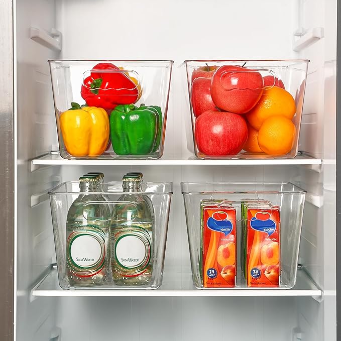 Vtopmart Clear Plastic Storage Bins, Countertops, Freezer Organization and - Image 6
