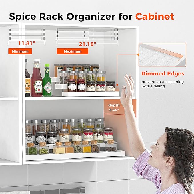 Expandable Spice Rack Organizer - Image 4