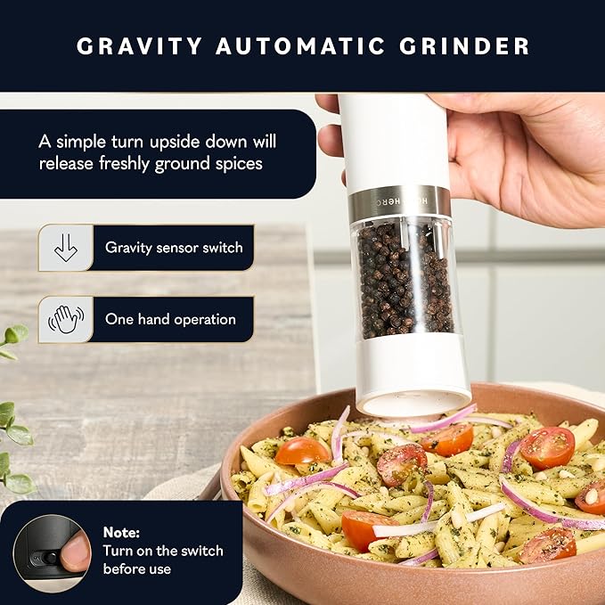 Home Hero Electric Salt and Pepper Grinder Set - Image 3