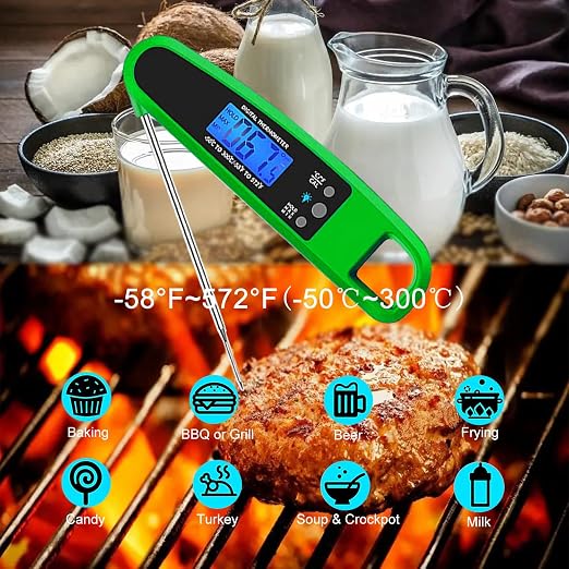 Instant Read Meat Thermometer for Kitchen Cooking, Ultra Fast Precise - Image 2