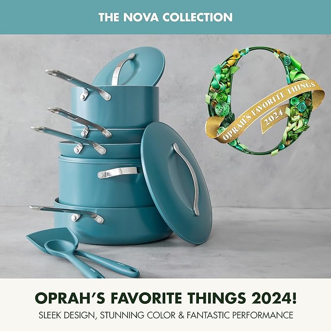 GreenPan Nova 10-Piece Cookware Pots & Pans Set, Oprah’s Favorite Things 2024 - Image 2