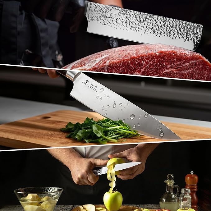 imarku 3 Pieces Knife set, Japanese HC Stainless Steel Kitchen Knife Set - Image 8