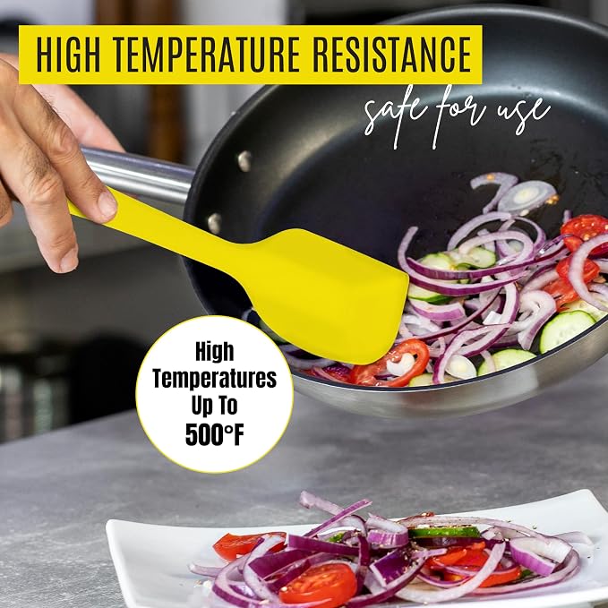 NEXTOP Silicone Spatula 8 Piece Set, Heat-Resistant Non-stick Rubber Spatulas - Image 7