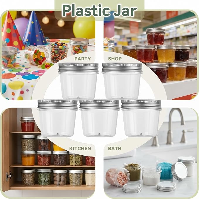 novelinks 4 oz Small Plastic Jars - Image 6