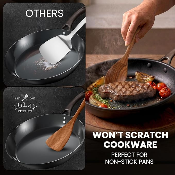 Zulay Kitchen 10-Piece Wooden Spoons - Image 8