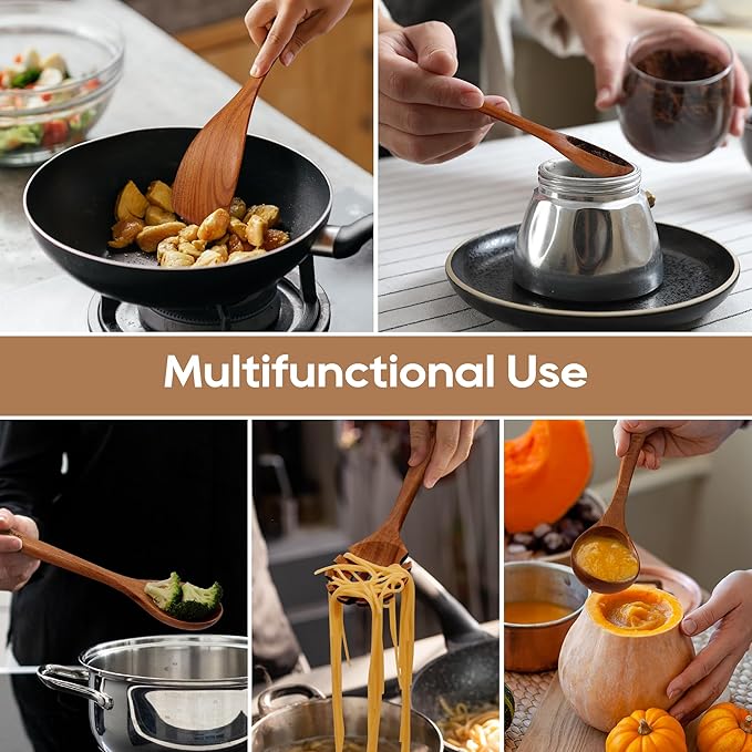 KLYRO 13 Pcs Wooden Cooking Utensil Set - Image 7