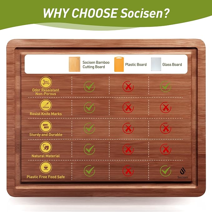 Extra Large Bamboo Cutting Board - Image 8