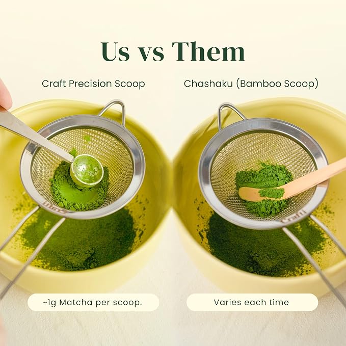 Crafti Matcha Whisk Set | Golden Hour 6-Piece Matcha Kit | Matcha Bowl - Image 6