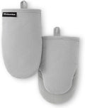 KITCHENAID Gourmet Series Gridlines Mini Oven Mitts 2-Pack Set, Heat Resistant by KitchenAid