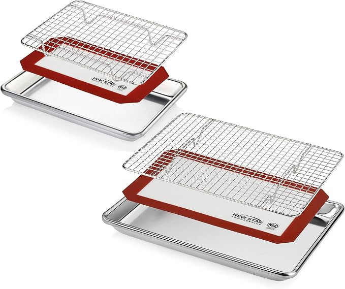 New Star Foodservice 1028768 Commercial-Grade Bun Pan/Baking Sheet, Baking Mat - Image 2
