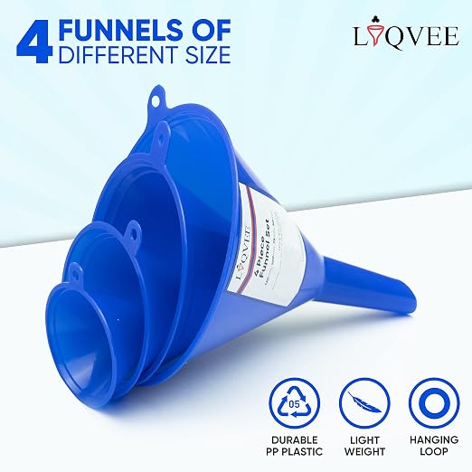 Funnel 4-Pack Funnels for Kitchen Use Filling Bottles - Image 7