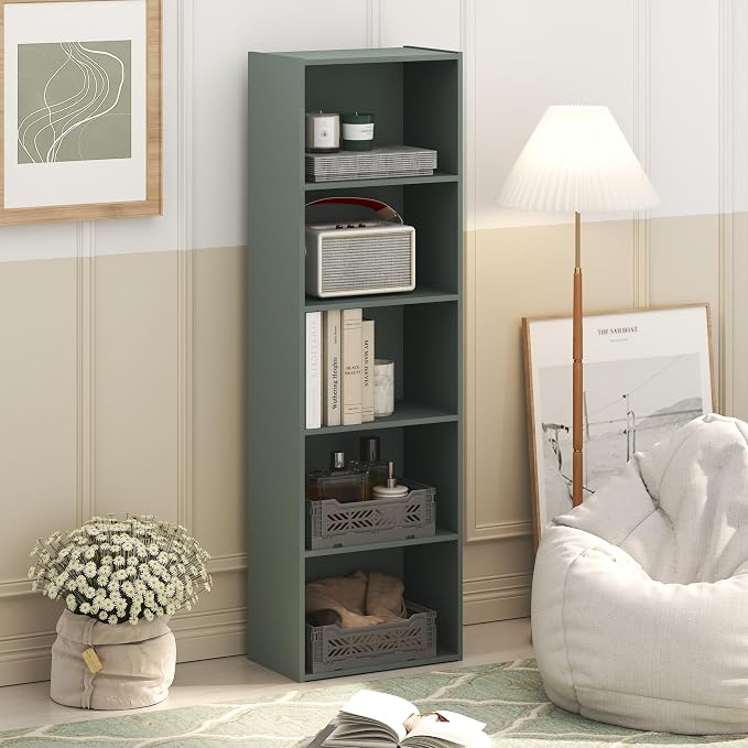 Furinno LUDER Book Shelf, 5-Tier Bookshelf, Bookcase - Image 2