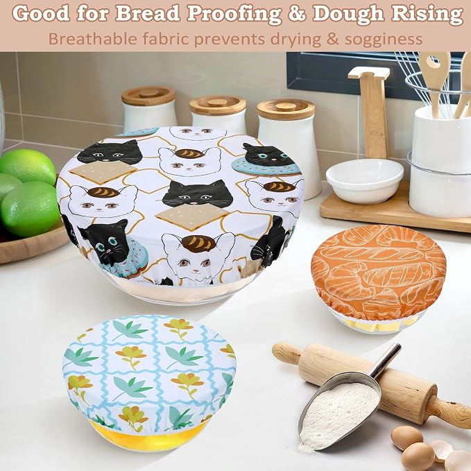 5-Size Reusable Beeswax Bowl Covers - Image 4