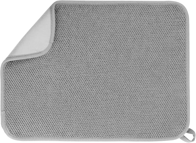 GeeRic Microfiber Dish Drying Mat, Super Absorbent Kitchen Dish Drying Pad by GeeRic