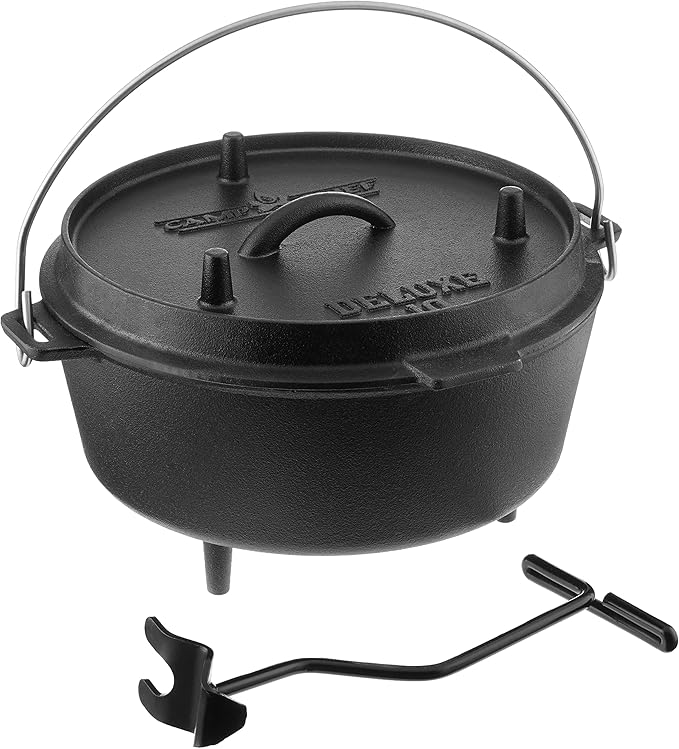 Camp Chef DO10-6 Quart Dutch Oven Pre-Seasoned Cast Iron - Image 4