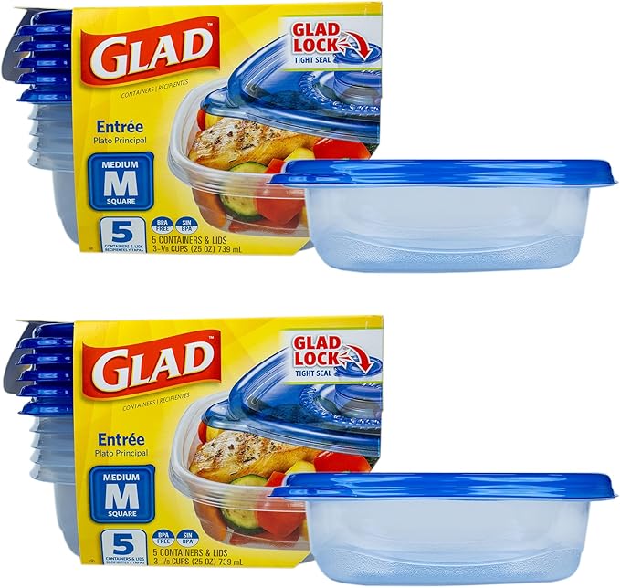Glad GladWare Entree Food Storage Containers by GladTrashFoodStorage