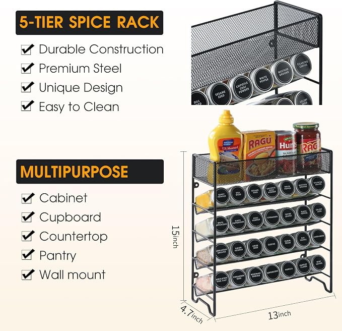 Skiileor Spice Rack Organizer - Image 2