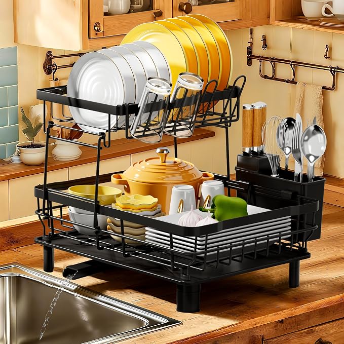MOUKABAL Dish Drying Rack, Dish Rack, Stainless Steel Dish Racks by MOUKABALGREATHELPER