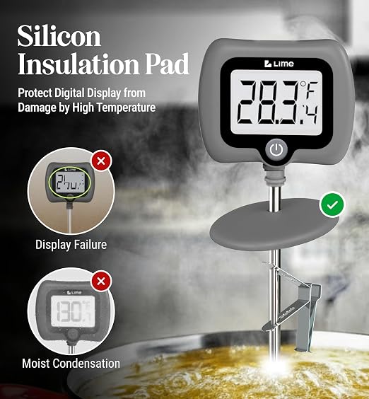 Digital Candy Thermometer with Pot Clip, Instant Read Kitchen Thermometer - Image 2