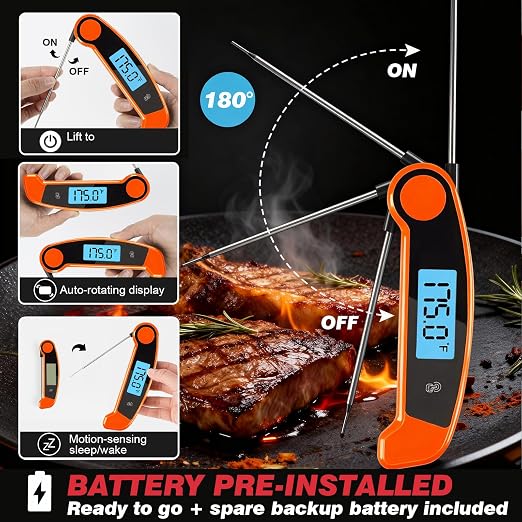 Meat Thermometer Digital Waterproof Instant Read Thermometer - Image 3
