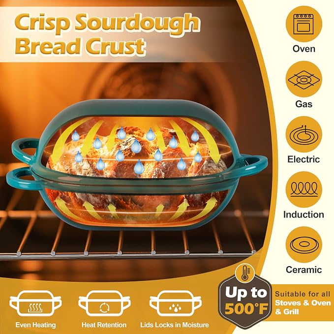 Homikit Enameled Cast Iron Dutch Oven - Image 3