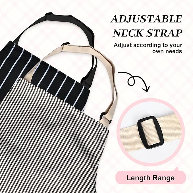 2Pack Adjustable Kitchen Apron for Women Men - Image 5