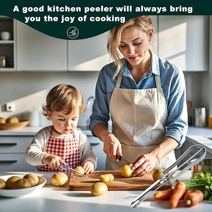 Potato Peelers for Kitchen, Just Like Mom's old steel Peeler - Image 6